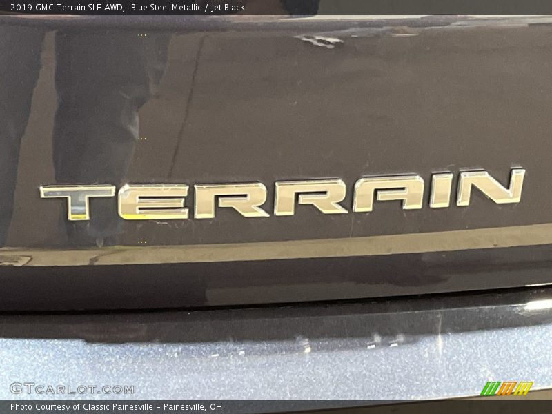 Blue Steel Metallic / Jet Black 2019 GMC Terrain SLE AWD