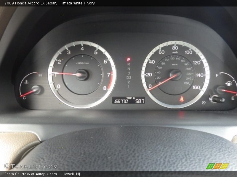 Taffeta White / Ivory 2009 Honda Accord LX Sedan
