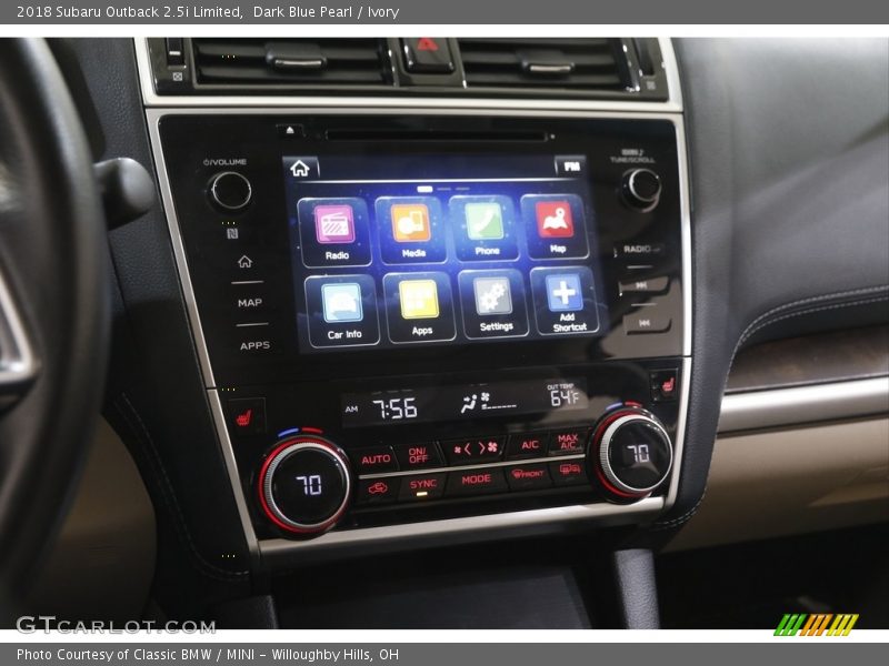 Dark Blue Pearl / Ivory 2018 Subaru Outback 2.5i Limited