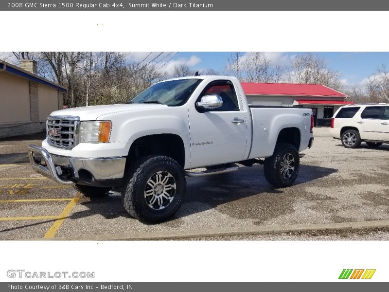 Summit White / Dark Titanium 2008 GMC Sierra 1500 Regular Cab 4x4