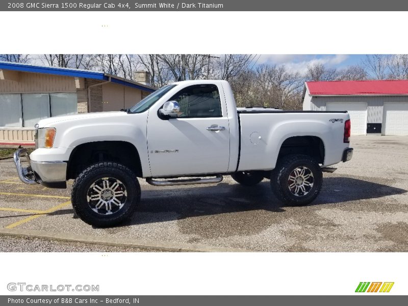 Summit White / Dark Titanium 2008 GMC Sierra 1500 Regular Cab 4x4