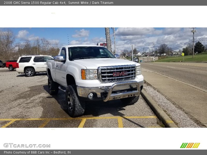 Summit White / Dark Titanium 2008 GMC Sierra 1500 Regular Cab 4x4