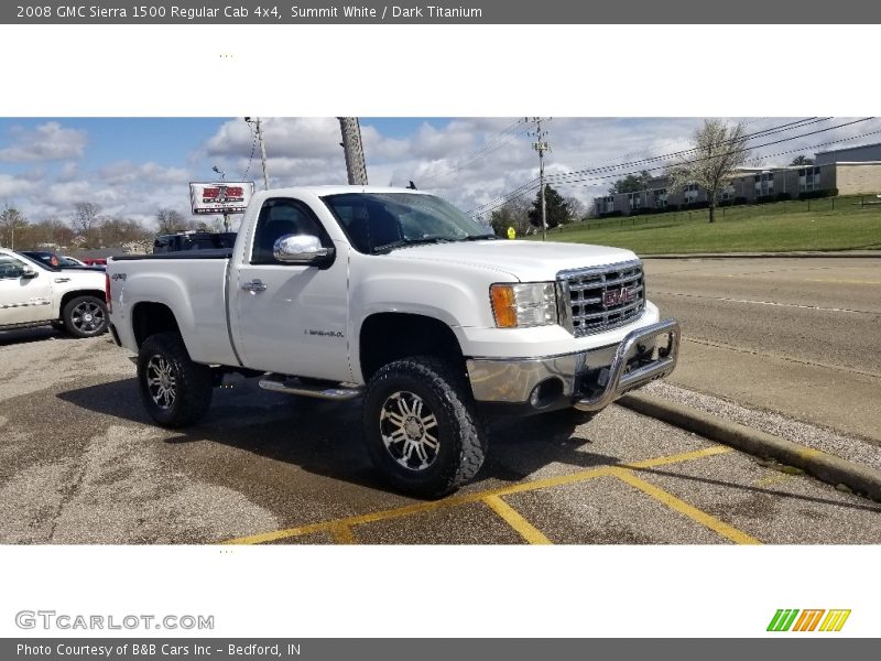 Summit White / Dark Titanium 2008 GMC Sierra 1500 Regular Cab 4x4