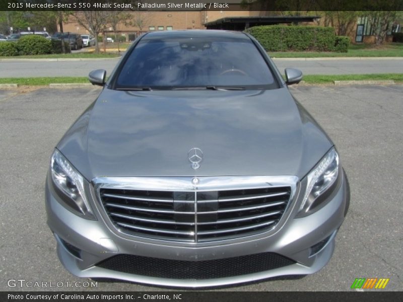 Palladium Silver Metallic / Black 2015 Mercedes-Benz S 550 4Matic Sedan