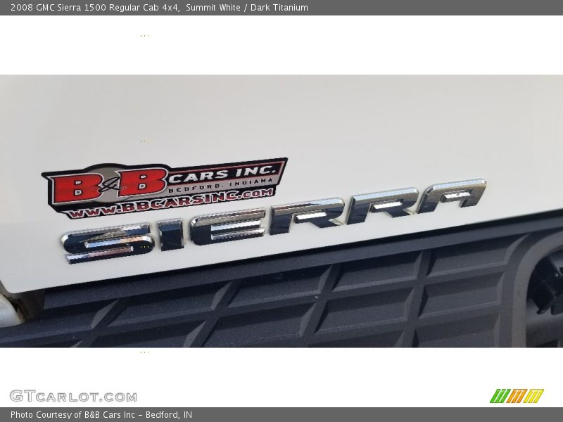 Summit White / Dark Titanium 2008 GMC Sierra 1500 Regular Cab 4x4