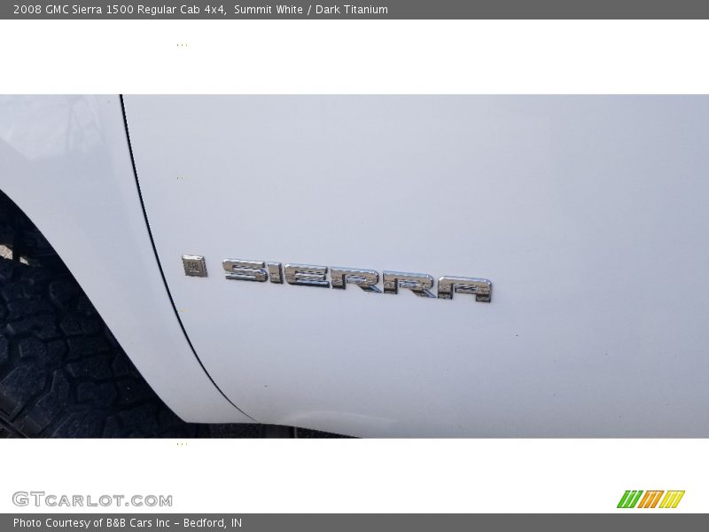 Summit White / Dark Titanium 2008 GMC Sierra 1500 Regular Cab 4x4