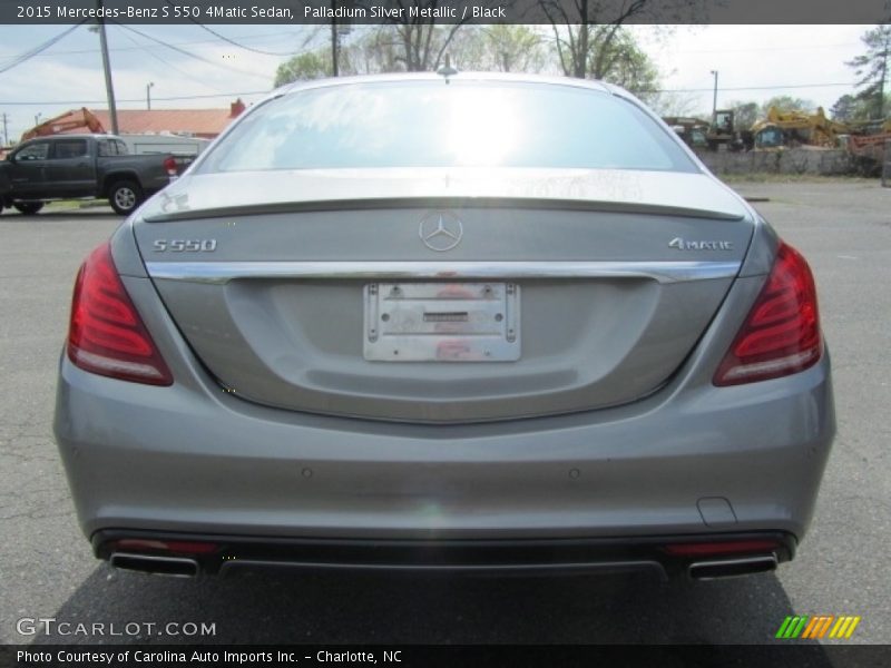 Palladium Silver Metallic / Black 2015 Mercedes-Benz S 550 4Matic Sedan