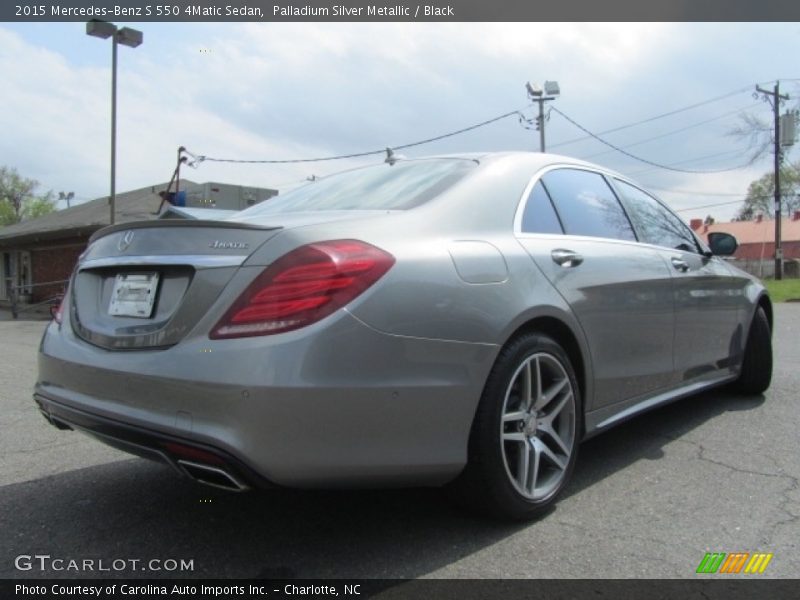 Palladium Silver Metallic / Black 2015 Mercedes-Benz S 550 4Matic Sedan