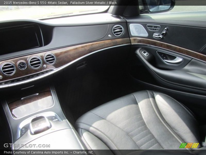 Palladium Silver Metallic / Black 2015 Mercedes-Benz S 550 4Matic Sedan