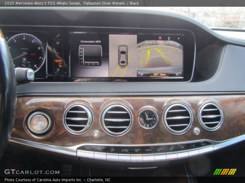 Palladium Silver Metallic / Black 2015 Mercedes-Benz S 550 4Matic Sedan