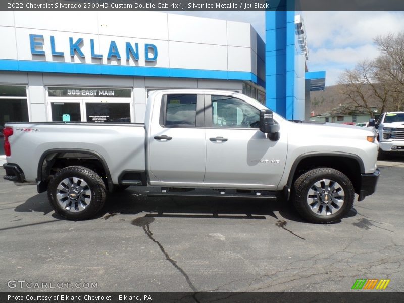 Silver Ice Metallic / Jet Black 2022 Chevrolet Silverado 2500HD Custom Double Cab 4x4