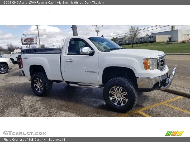 Summit White / Dark Titanium 2008 GMC Sierra 1500 Regular Cab 4x4