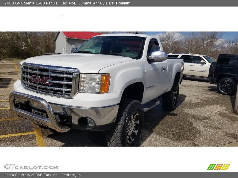 Summit White / Dark Titanium 2008 GMC Sierra 1500 Regular Cab 4x4