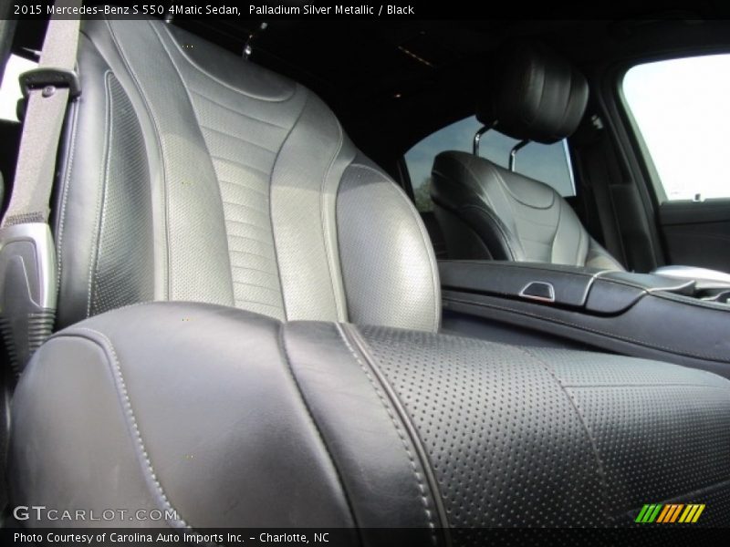 Palladium Silver Metallic / Black 2015 Mercedes-Benz S 550 4Matic Sedan