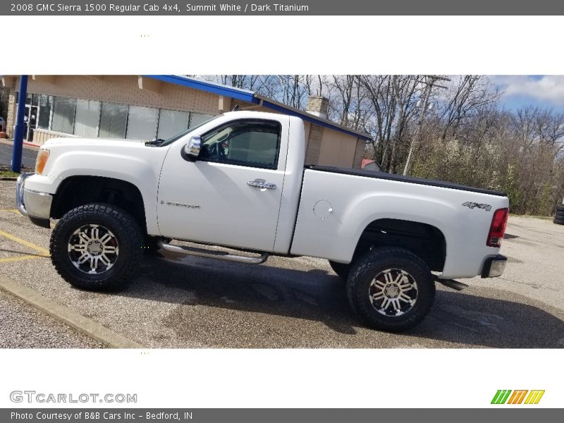 Summit White / Dark Titanium 2008 GMC Sierra 1500 Regular Cab 4x4