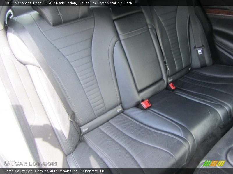 Palladium Silver Metallic / Black 2015 Mercedes-Benz S 550 4Matic Sedan