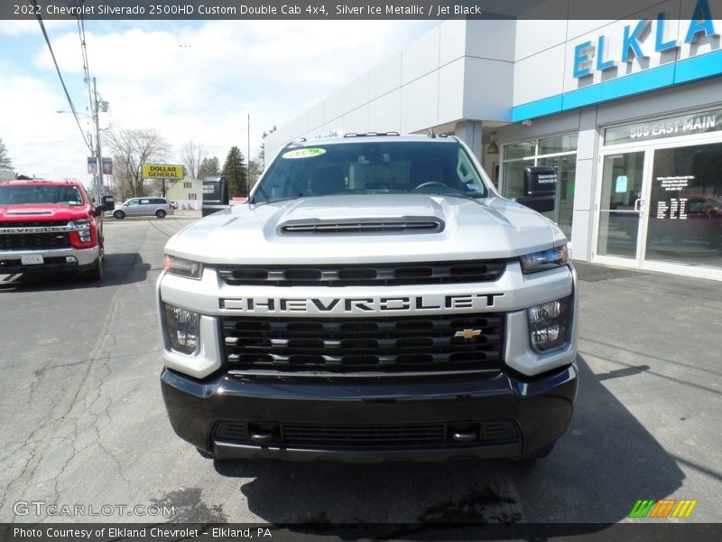 Silver Ice Metallic / Jet Black 2022 Chevrolet Silverado 2500HD Custom Double Cab 4x4