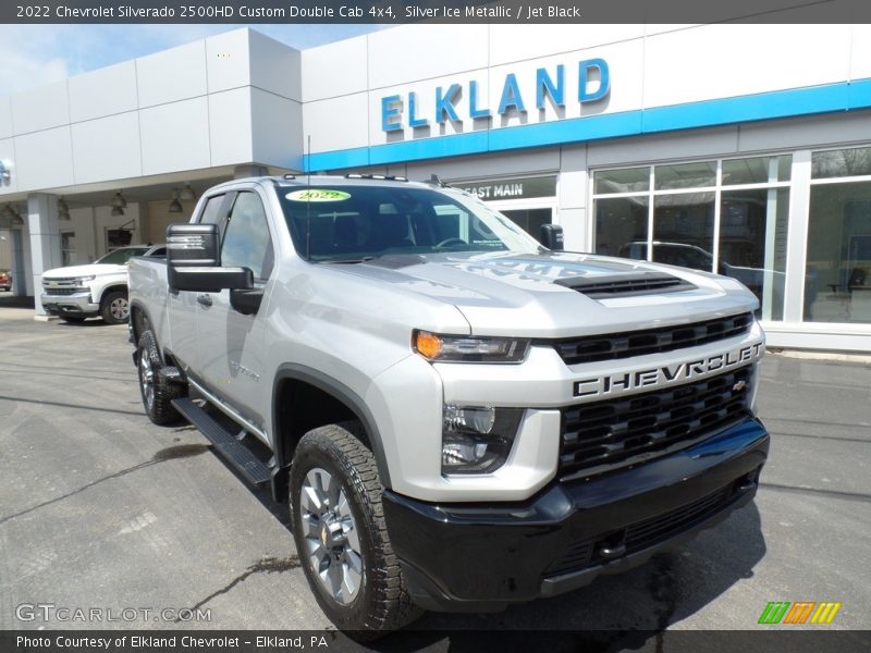 Silver Ice Metallic / Jet Black 2022 Chevrolet Silverado 2500HD Custom Double Cab 4x4