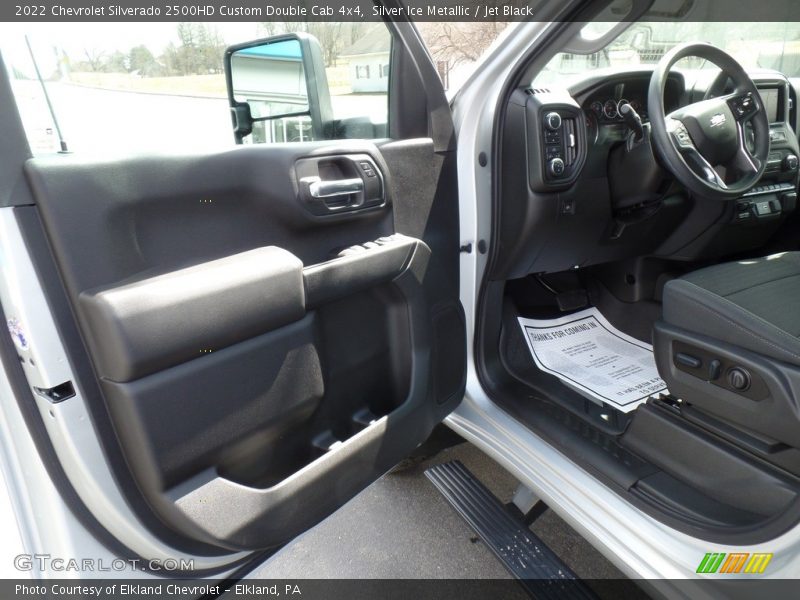 Silver Ice Metallic / Jet Black 2022 Chevrolet Silverado 2500HD Custom Double Cab 4x4