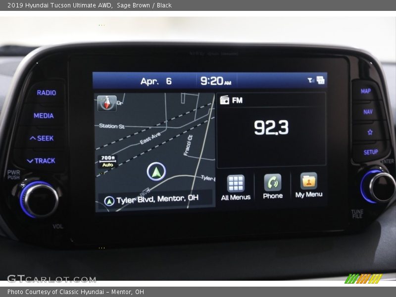 Sage Brown / Black 2019 Hyundai Tucson Ultimate AWD