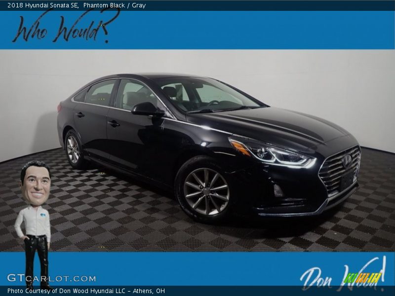 Phantom Black / Gray 2018 Hyundai Sonata SE