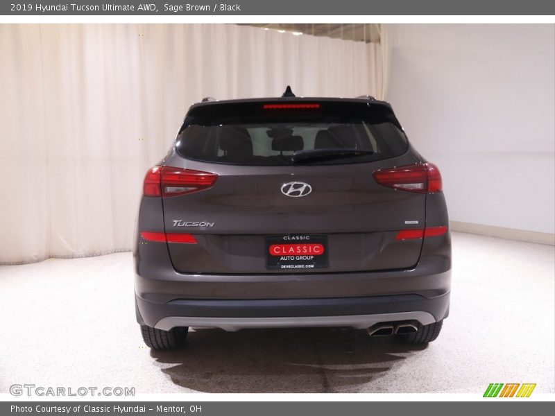Sage Brown / Black 2019 Hyundai Tucson Ultimate AWD