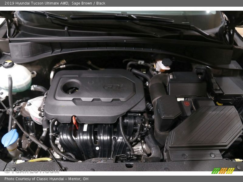 Sage Brown / Black 2019 Hyundai Tucson Ultimate AWD