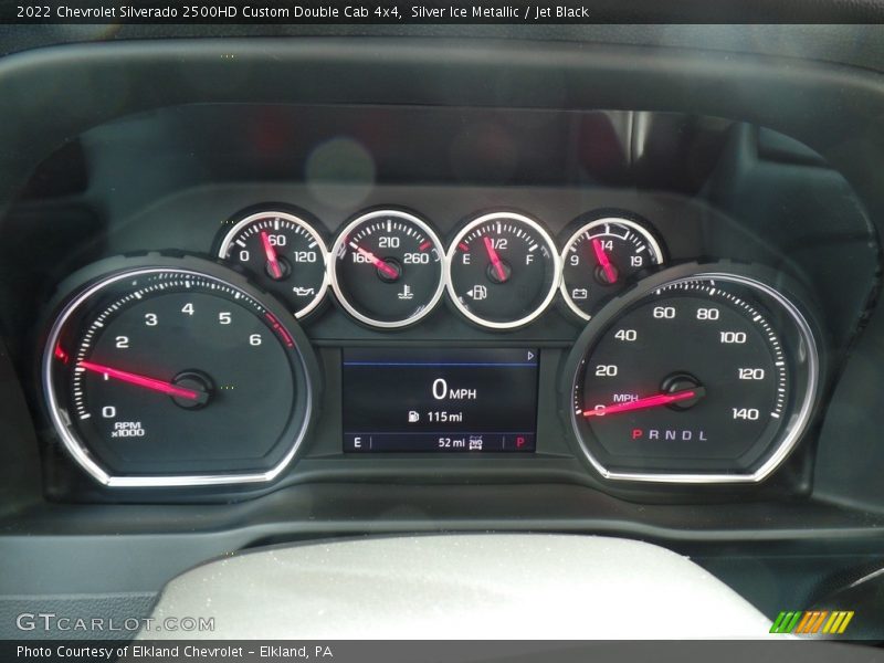  2022 Silverado 2500HD Custom Double Cab 4x4 Custom Double Cab 4x4 Gauges