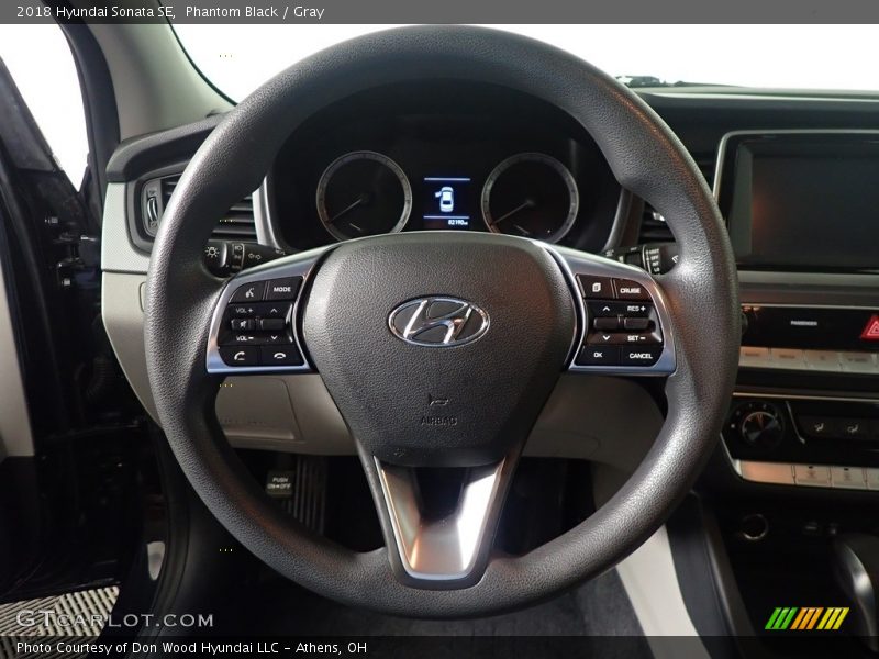 Phantom Black / Gray 2018 Hyundai Sonata SE