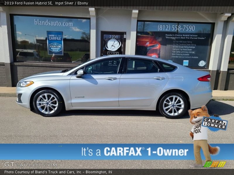 Ingot Silver / Ebony 2019 Ford Fusion Hybrid SE