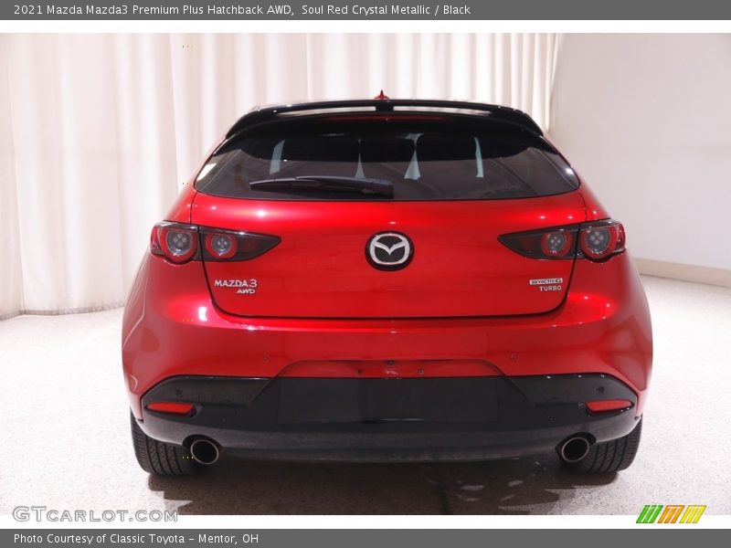 Soul Red Crystal Metallic / Black 2021 Mazda Mazda3 Premium Plus Hatchback AWD
