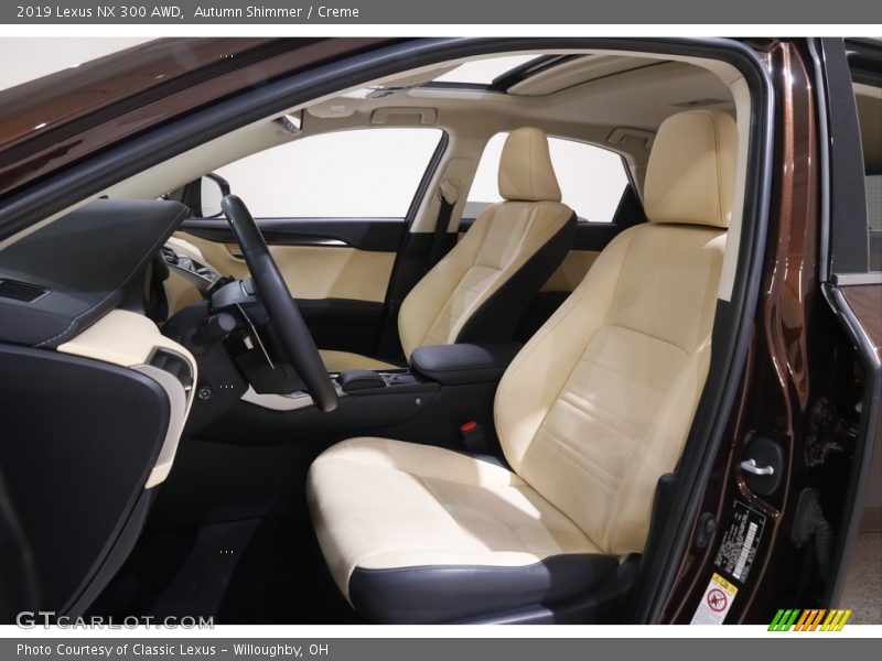 Front Seat of 2019 NX 300 AWD