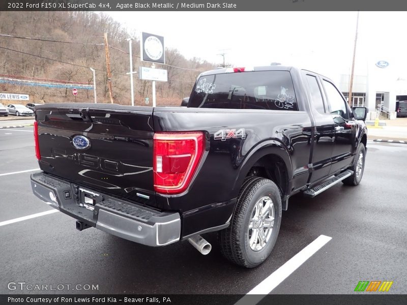 Agate Black Metallic / Medium Dark Slate 2022 Ford F150 XL SuperCab 4x4