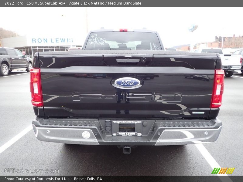 Agate Black Metallic / Medium Dark Slate 2022 Ford F150 XL SuperCab 4x4