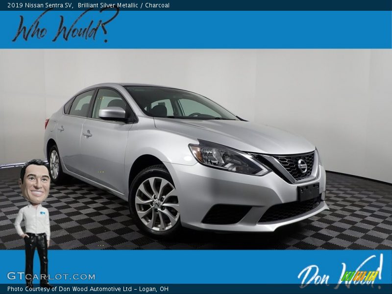 Brilliant Silver Metallic / Charcoal 2019 Nissan Sentra SV