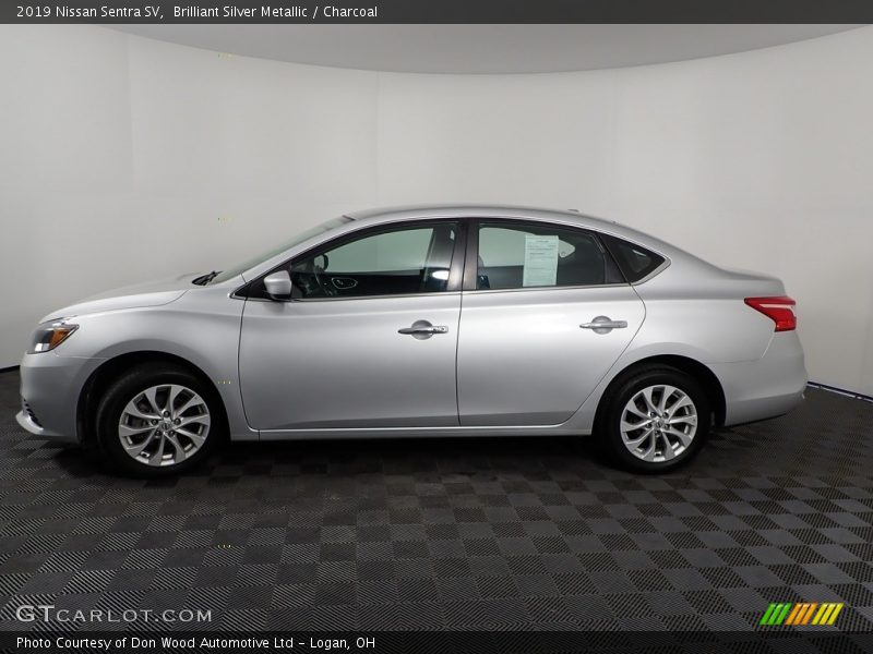 Brilliant Silver Metallic / Charcoal 2019 Nissan Sentra SV