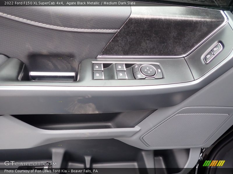 Agate Black Metallic / Medium Dark Slate 2022 Ford F150 XL SuperCab 4x4