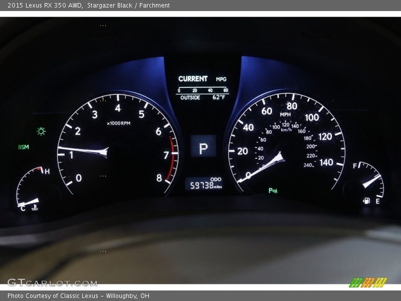 Stargazer Black / Parchment 2015 Lexus RX 350 AWD