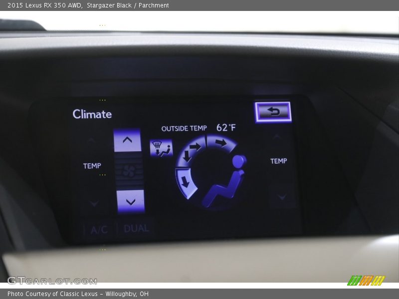 Stargazer Black / Parchment 2015 Lexus RX 350 AWD
