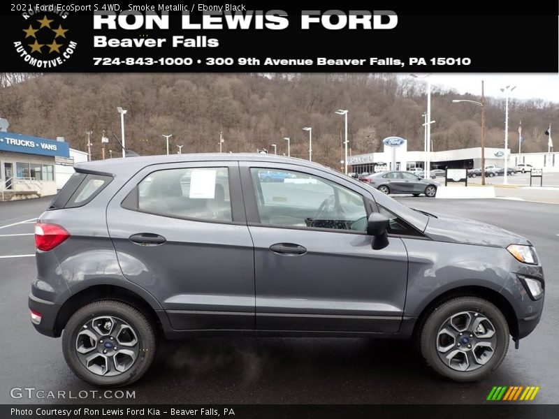 Smoke Metallic / Ebony Black 2021 Ford EcoSport S 4WD