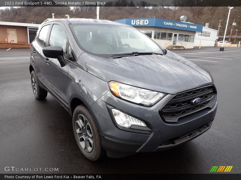 Smoke Metallic / Ebony Black 2021 Ford EcoSport S 4WD