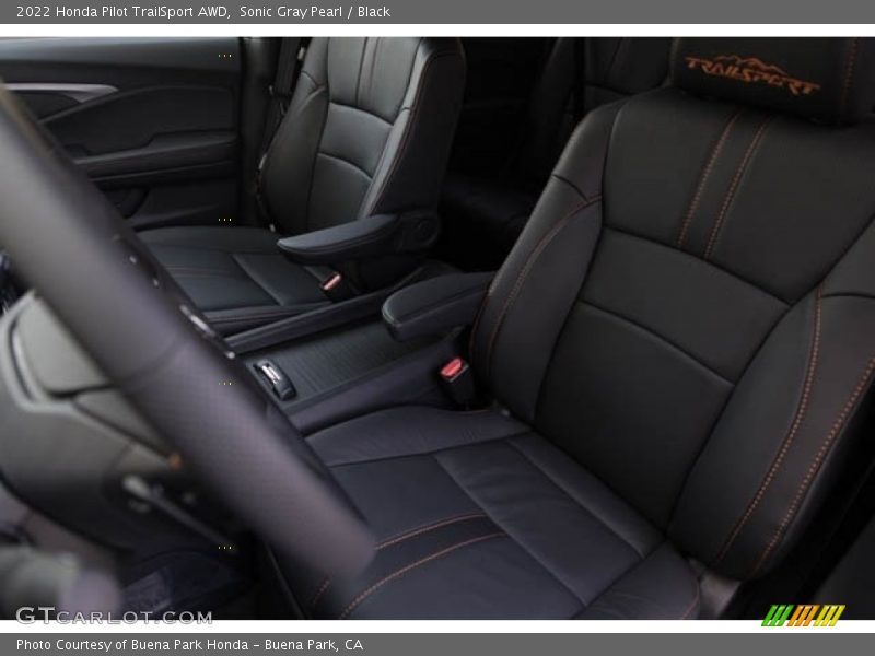 Sonic Gray Pearl / Black 2022 Honda Pilot TrailSport AWD