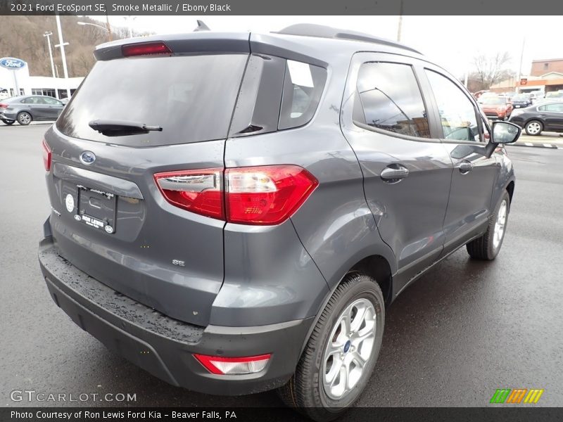 Smoke Metallic / Ebony Black 2021 Ford EcoSport SE