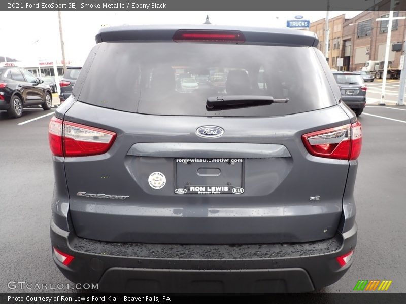 Smoke Metallic / Ebony Black 2021 Ford EcoSport SE