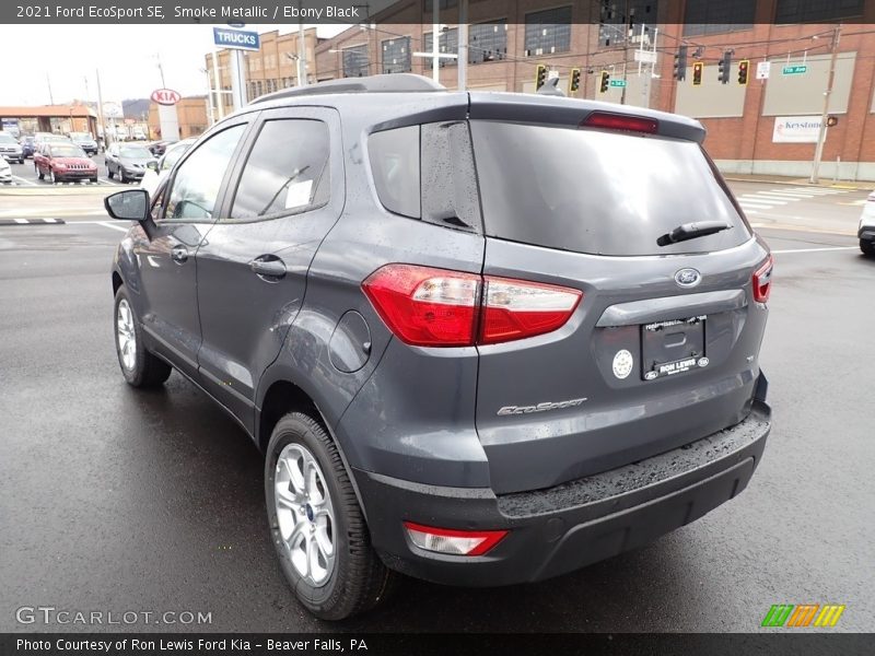 Smoke Metallic / Ebony Black 2021 Ford EcoSport SE