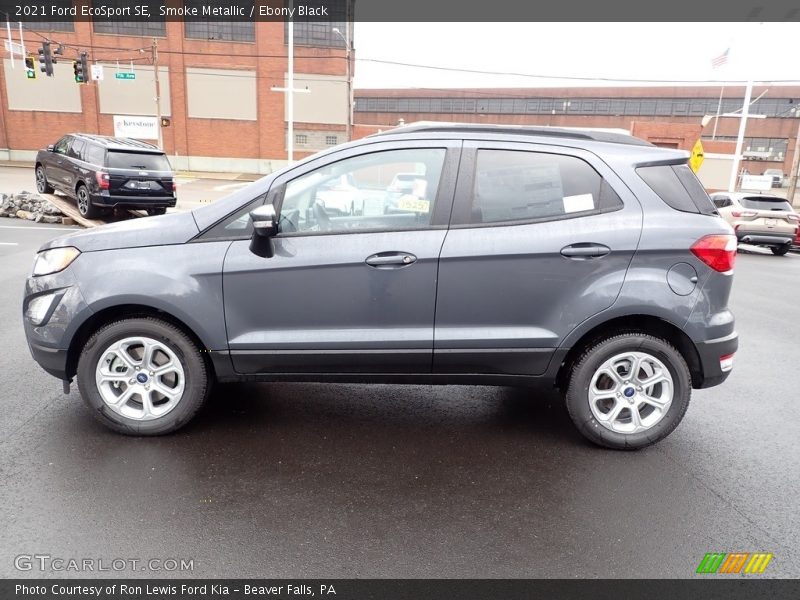 Smoke Metallic / Ebony Black 2021 Ford EcoSport SE