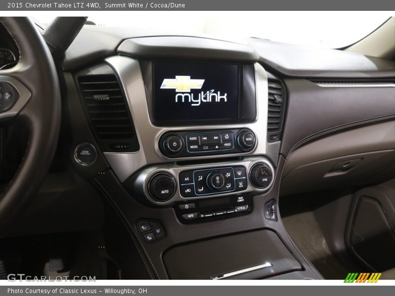 Summit White / Cocoa/Dune 2015 Chevrolet Tahoe LTZ 4WD