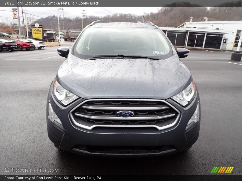 Smoke Metallic / Ebony Black 2021 Ford EcoSport SE