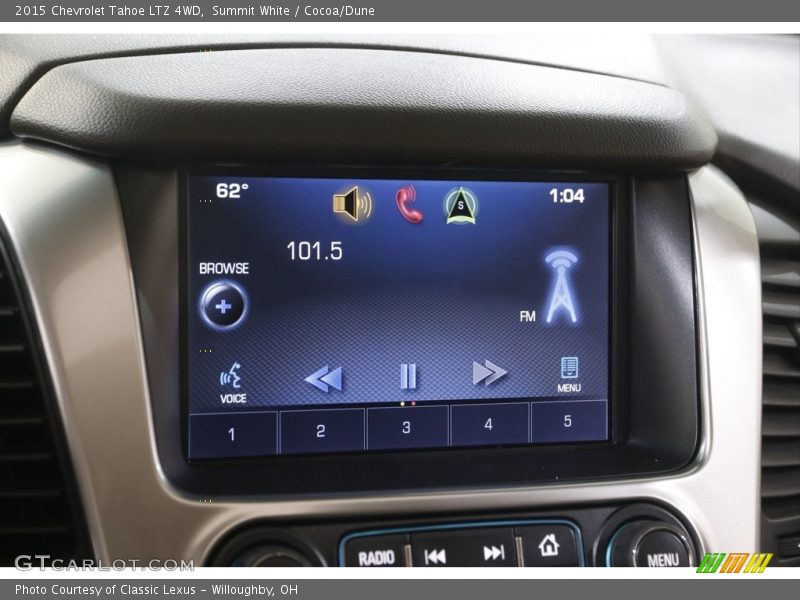 Summit White / Cocoa/Dune 2015 Chevrolet Tahoe LTZ 4WD