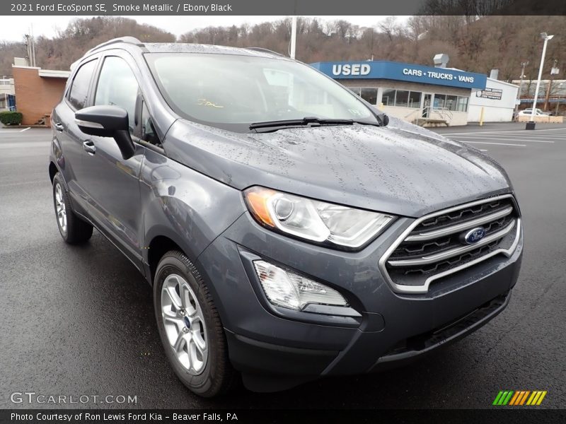 Smoke Metallic / Ebony Black 2021 Ford EcoSport SE